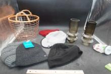 Wire Basket, Winter Hats, Glass Candle Holders, Evive Ice Bag