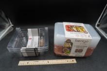 Bentgo Prep 2 Compartment Containers & Clip On Baskets