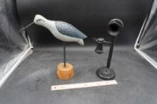 Phone Sculpture & Seagull Figurine