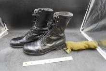 National Guard Boots And Wools Socks (Size 11R)