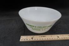 Farmer'S Co-Op Assn. Advertising Bowl Leon Skovlund Farmer, S.D.