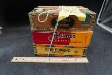 3 - Vintage Cigar Boxes