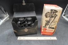 Keystone Food Chopper & Sears Binoculars W/ Case