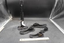 Cast Iron Shoe Cobbler W/ 4 Molds