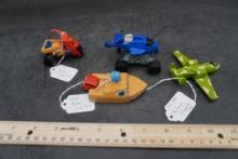 1973 Mattel Camp Putt (2) & 1993-1994 Mcdonalds Hot Wheels Toys)