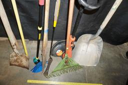 Hand Tools - Weed Eater, Grain Shovel, Rake, Shovel