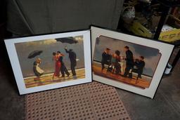 2 - Framed Couples By The Ocean Pictures - Jack Vettriano