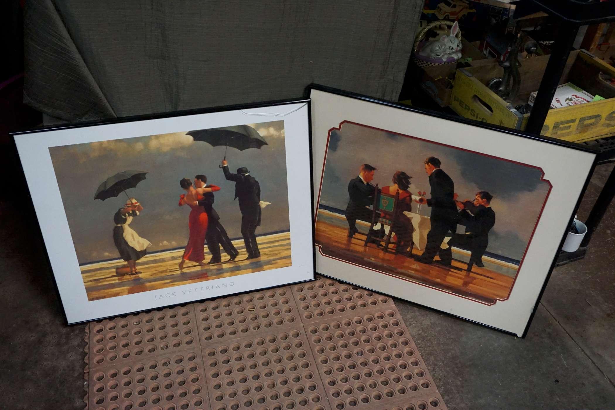 2 - Framed Couples By The Ocean Pictures - Jack Vettriano