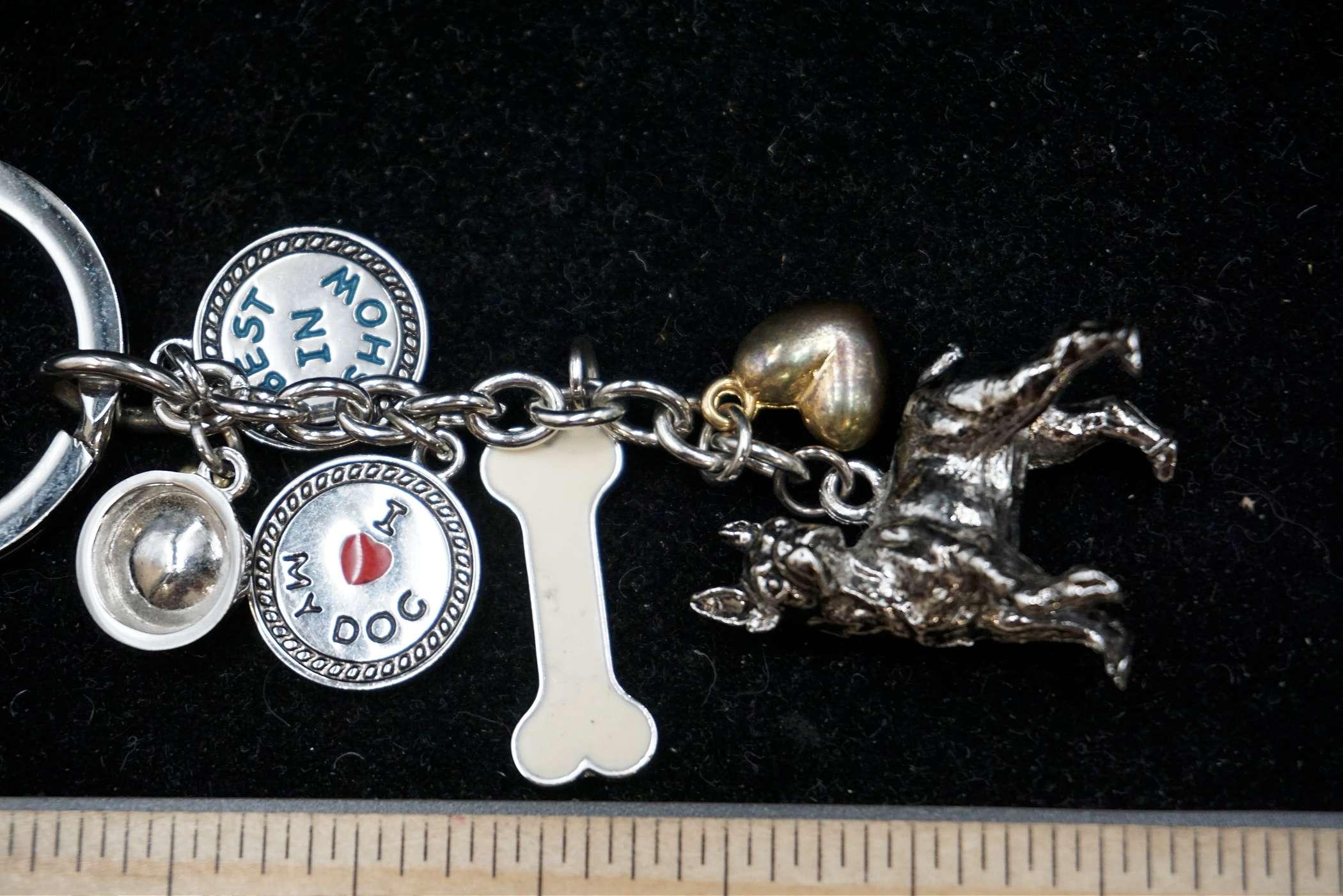 I Love My Dog Keychain
