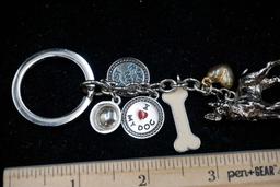 I Love My Dog Keychain