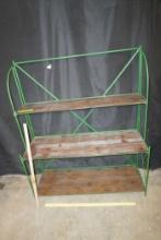 Green & Brown Bakers Rack