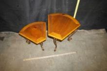 2 - Matching End Tables W/ Metal Legs