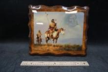 Native American Wooden Plaque