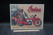 Indian Motorcycle Metal Sign