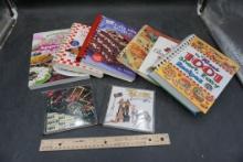 Assorted Cookbooks & 2 Cds