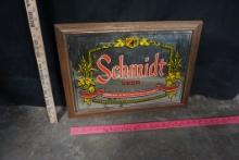 Framed Schmidt Beer Mirror