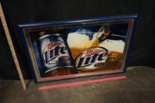 Framed Miller Lite Picture