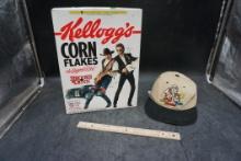 Kellogg'S Corn Flakes Brooks & Dunn Box, Rice Krispies Cap