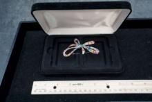 Multi-Colored Large Brooch