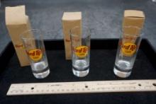 3 - Hard Rock Shot Glasses (Chicago, Las Vegas & Phoenix)