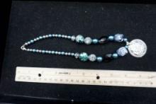 Blue Beaded Necklace
