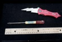 Lightning Bolt Pocket Knife & Screwdriver