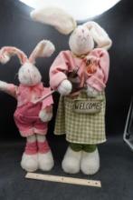 2 - Rabbits Figurines