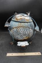 Outdoor Metal Cat Bucket