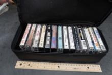 Black Case W/ Cassette Tapes