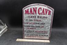 Metal "Man Cave" Sign