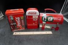 Coca-Cola Lunchbox, Bank & Tin Container