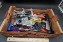 Stapler, Putty Knife, Pliers, Screwdrivers, Tape Measure, C Clamp