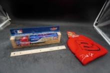 Dale Jr. Stocking Hat & M.L.B Fleer Chicago Cubs Truck/Trailer