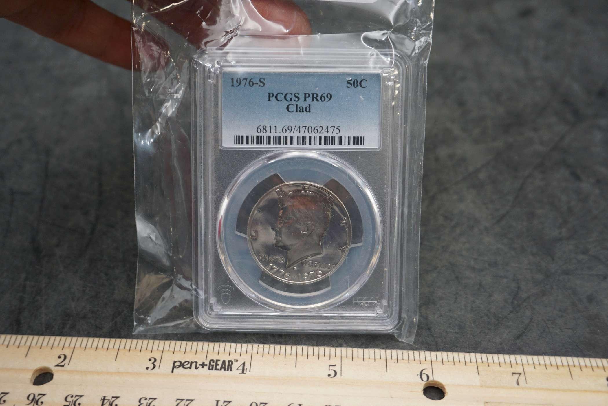 1976-S Kennedy Half Graded