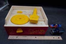 Fisher-Price Music Box Record Player & 2 Toy Vehicles