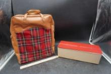 Plaid Bag & Thermos Container