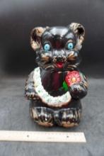 Painted Hawaiian Bear Cookie Jar