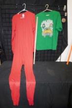 Up In Smoke T-Shirt & Red One-Piece Pjs (Tall 42-44)