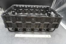2 - Black Plastic Coca-Cola Caddies