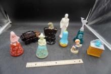 Figurines, Bells, Cologne Bottles, Decanters