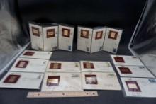 16 - 22 Kt. Gold Replica U.S. Stamps First Day Of Issues