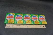 5 - Unopened Packs Of 1990 Baseball Cards