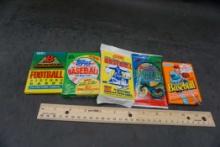 5 - Unopened Packs Of Baseball Cards