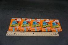 5 - Unopened Packs Of Baseball Cards