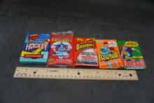 5 - Unopened Packs Of Sports Cards
