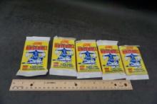 5 - Unopened Packs Of 1990 Score Baseball Cards