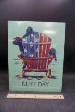 Ruff Day America Lab Metal Sign