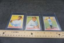 3 - Babe Ruth Baseball Cards