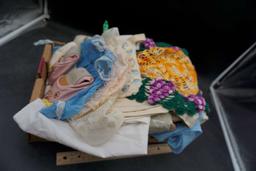 Linens, Fabric, Folded Shoes,