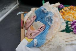 Linens, Fabric, Folded Shoes,